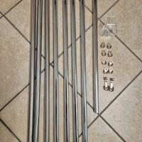 set staffe bastoni per cabine armadio a vista