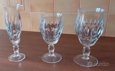 Aervizio di bicchieri in cristallo 35 pezzi