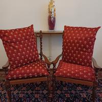 coppia poltroncine cuoio