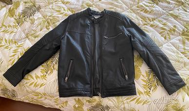 Giubbotto finta pelle nero