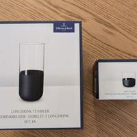 Villeroy e Boch Manufacture Rock Set Tumbler+Shot