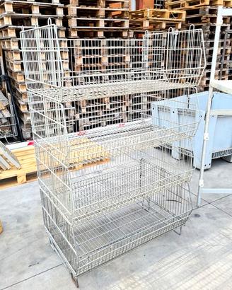cesta espositiva in filo usata