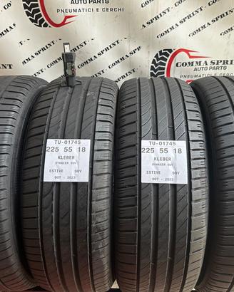 4 PNEUMATICI 225/55 R18 KLEBER ESTIVE