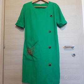 Abito vintage sartoriale 100% lino