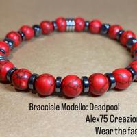 Bracciale occhio di tigre Modello Deadpool