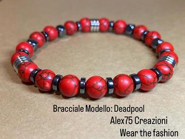 Bracciale occhio di tigre Modello Deadpool