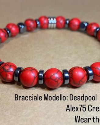 Bracciale occhio di tigre Modello Deadpool