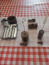 stampi per produrre piombi per la pesca