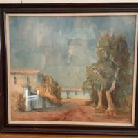 Quadro olio su tela Carlo Barzaghi  - Brianza