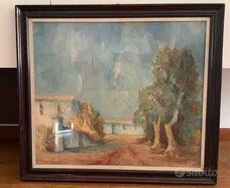 Quadro olio su tela Carlo Barzaghi  - Brianza