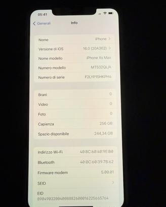 Iphone Xs Max 256GB