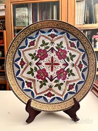 Piatto vassoio decorato.