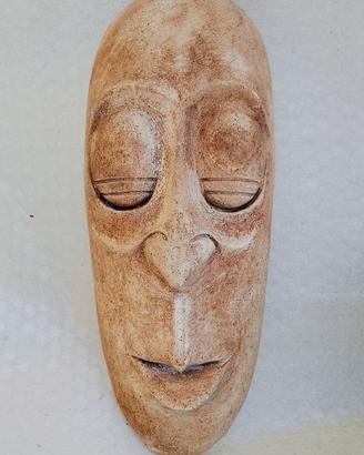 Scultura etnica maschera artigianale