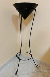 Porta vaso alto in ferro 100 x 50 x 30