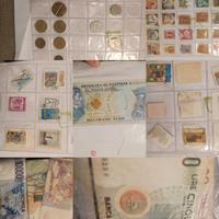 francobolli banconote e monete 
