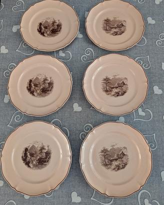 Piatto in ceramica "Old Abbey Ware Alpina V&B M.