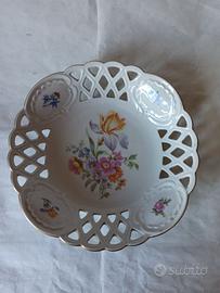 Piatto porta frutta porcellana Lichte anni '50