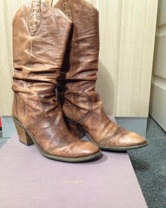 Stivali pelle invecchiata Janet & janet 40