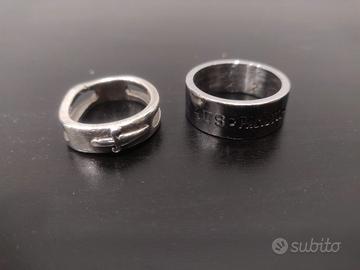 Coppia di anelli Cesare Paciotti originali