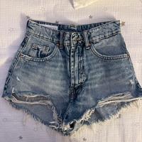 Shorts in jeans strappati Zara 32 EUR