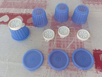 Set 4 stampi budino TUPPERWARE