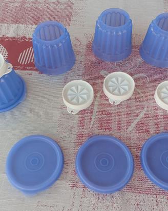 Set 4 stampi budino TUPPERWARE