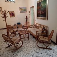 Salottino in vimini anni ‘60