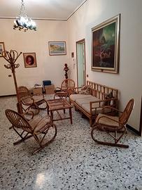 Salottino in vimini anni ‘60