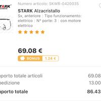 Alzacristallo Renault clio