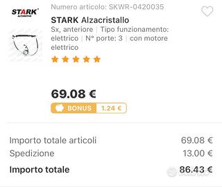 Alzacristallo Renault clio