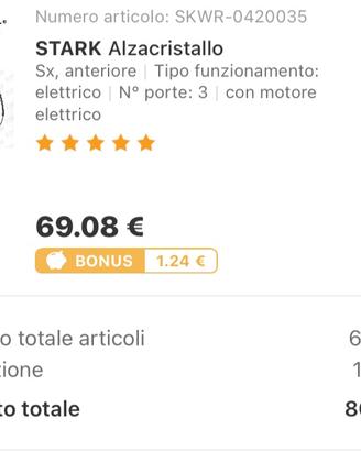 Alzacristallo Renault clio