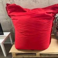 Coppia di pouf rossi