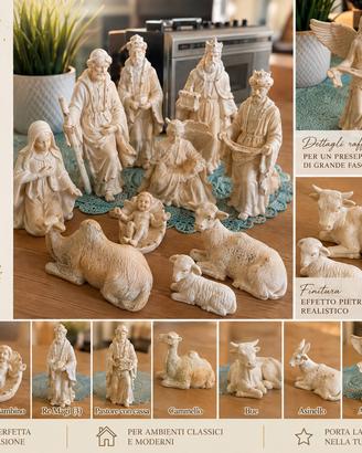 Presepe in ceramica bianca anni 70