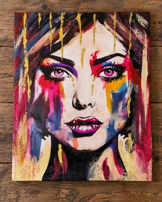 Canvas materico dipinto a mano 50 x 40