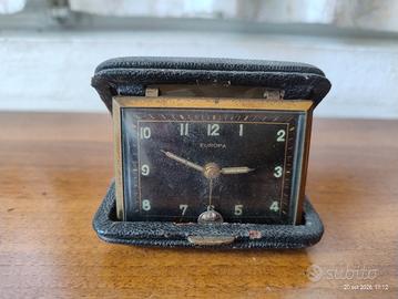 Sveglia da viaggio vintage custodia a conchiglia