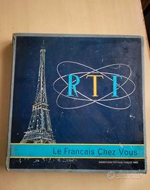 Cofanetto vintage corso di francese anni 60’