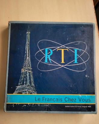 Cofanetto vintage corso di francese anni 60’