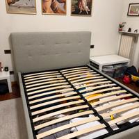 Letto contenitore 160x200 Grigio