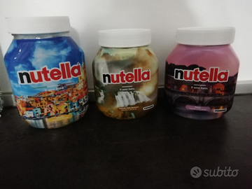 Lotto 3 Barattoli Nutella Ti amo Italia