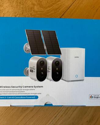 Kit 2 telecamere wifi solari da esterno nuove