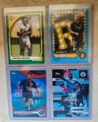 Top Lot 4 carte numerate TOPPS