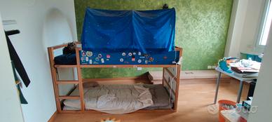 Letto cameretta singolo reversibile Kura Ikea