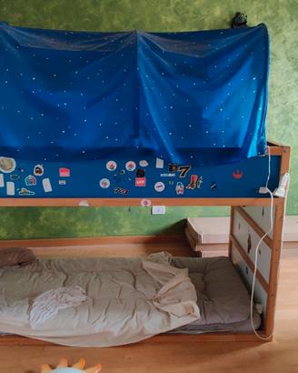 Letto cameretta singolo reversibile Kura Ikea