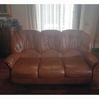 Divano + 2 poltrone pelle