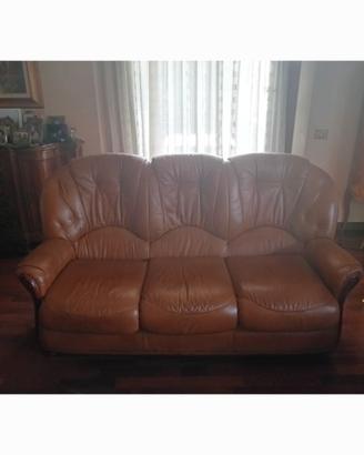 Divano + 2 poltrone pelle