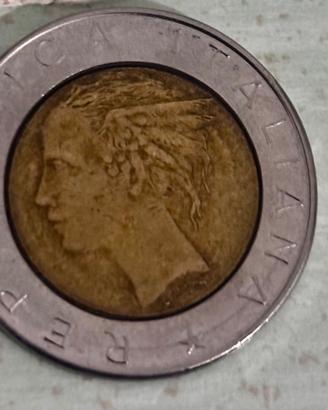 500 lire bimetallica