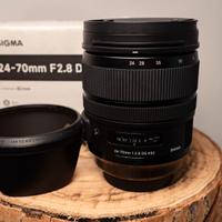 Sigma 24-70mm F2.8 ART attacco Sigma SA 24 70 2,8
