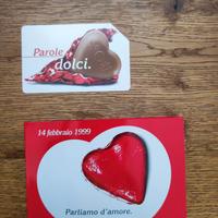 Scheda telefonica con folder "San Valentino '99"