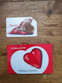 Scheda telefonica con folder "San Valentino '99"