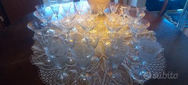 Servizio bicchieri cristallo 